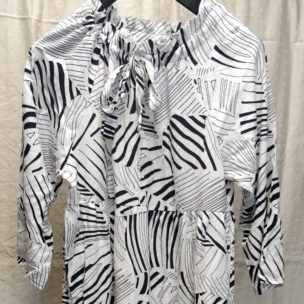 Handmade ruffle collar dress